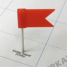 20 Pin Flags red