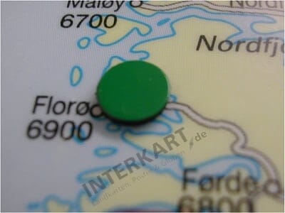 25 kleine Magnete in der Farbe Grün - perfekt für unsere Magnetwände