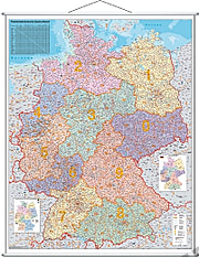 Postleitzahlenkarte Deutschland - PLZ Karte Poster