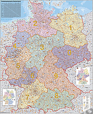 Postleitzahlenkarte Deutschland