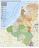 Benelux PLZ Karte 97 x 118cm