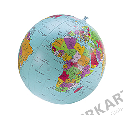 Political Globe Beachball english 16 inch