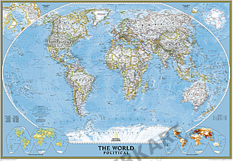 Standard map of the World.