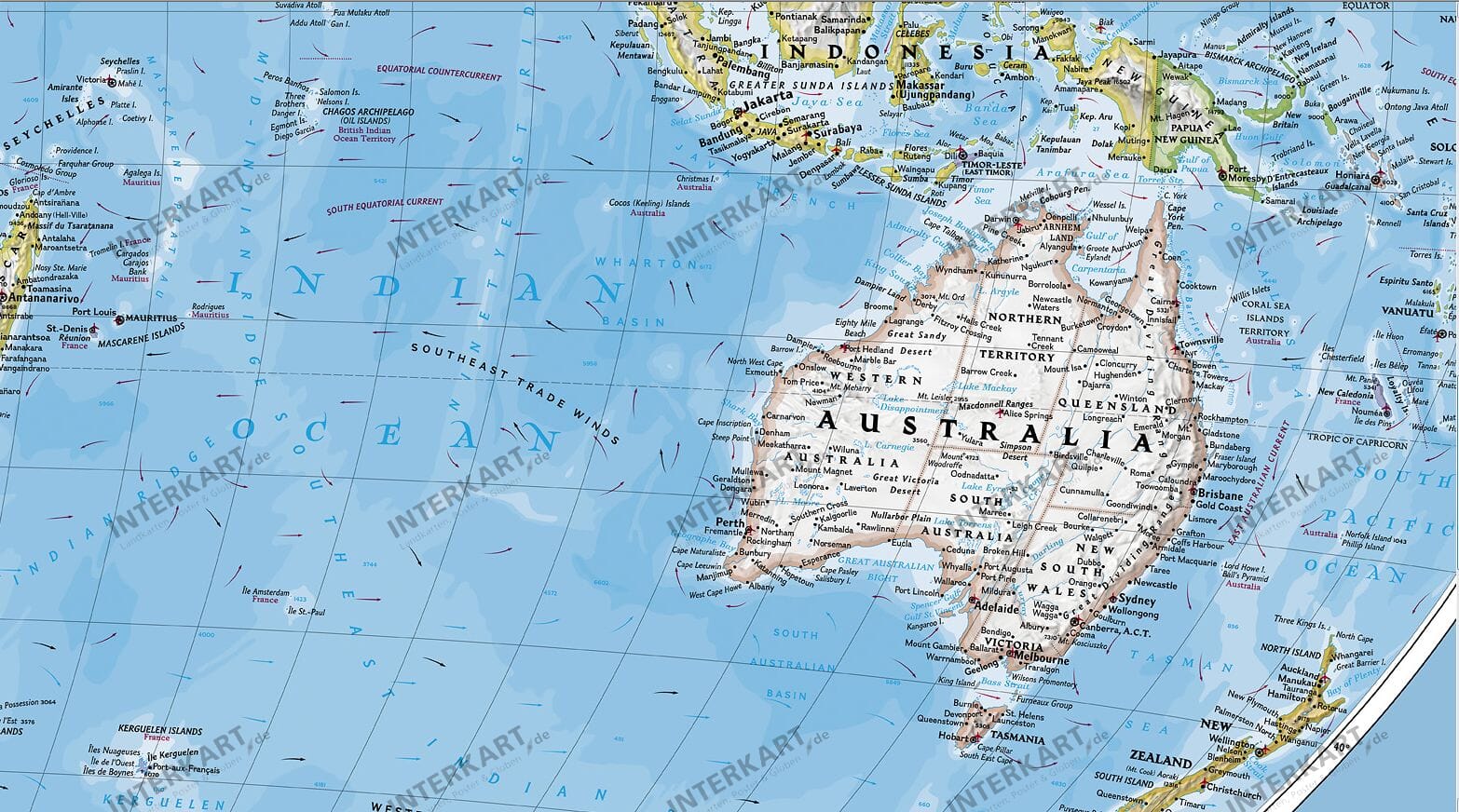 Political World Map Large Size 175 X 122cm