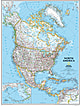 Politische Nord Amerika Karte im Großformat