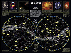 Sternenhimmel Poster Karte The Heaven von National Geographic