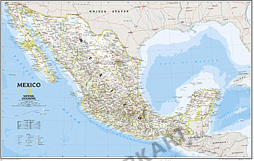 Mexiko Karte Mexiko Landkarte von National Geographic