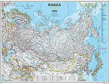 Russland Karte als Poster von National Geographic