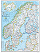 Scandinavia wall map from National Geographic