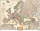 Executive Europe Map - antique tones in standard size from National Geographic