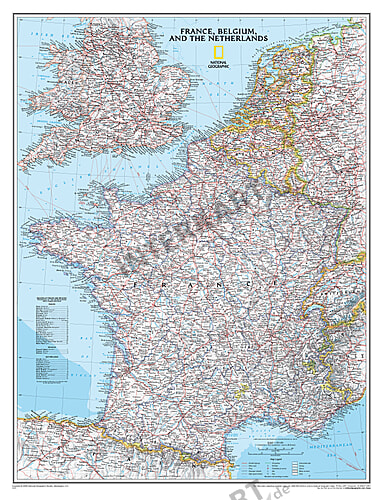 pix Karte Nordfrankreich-Belgien frankreich und benelux karte 58 x 76cm