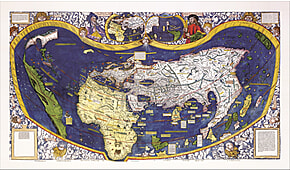 Waldseemüller's Weltkarte (1507) 88 x 52cm