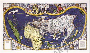 Waldseemueller's World Map (1507) 88 x 52cm