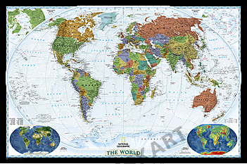 World map Decorator from National Geographic