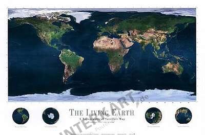 Living Earth (Atlantik) 91 x 61cm