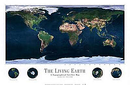 Living Earth (Atlantik) 91 x 61cm