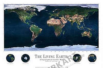 Living Earth (Atlantik) 91 x 61cm