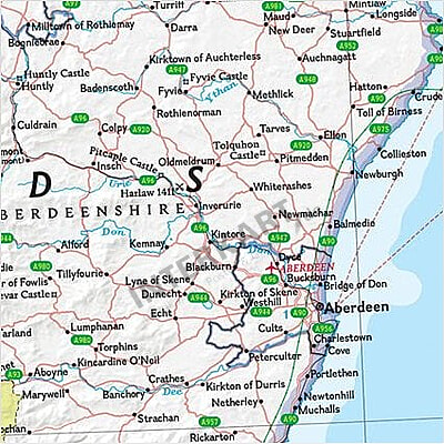 Schottland Landkarte Politisch 76 X 91cm