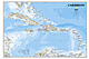 Karibik Landkarte, von Kuba bis Trinidad - Poster von National Geographic