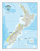 Neuseeland Landkarte von National Geographic 60 x 77cm