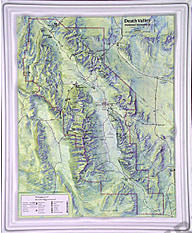 3D Relief Karte Death Valley National Park