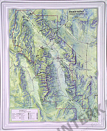 3D Relief Karte Death  Valley  National Park 52 x 63cm