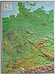 3D Relief Germany Map small