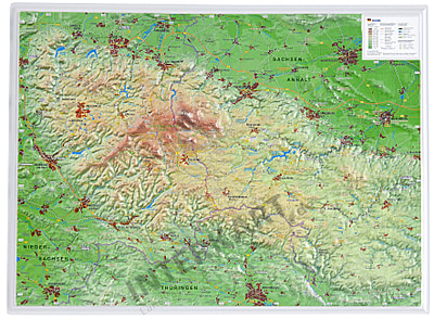 Harz Karte Landkarte / Stepmap Harz Thuringen Landkarte ...