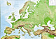 3D Reliefkarte Europa als Poster