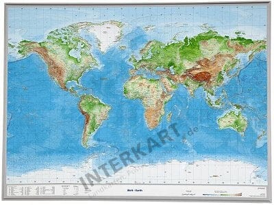 3D Reliefkarte Welt