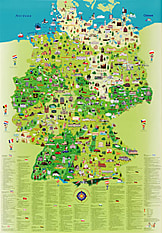 Deutschlandkarte für Kinder ca. 70x100cm