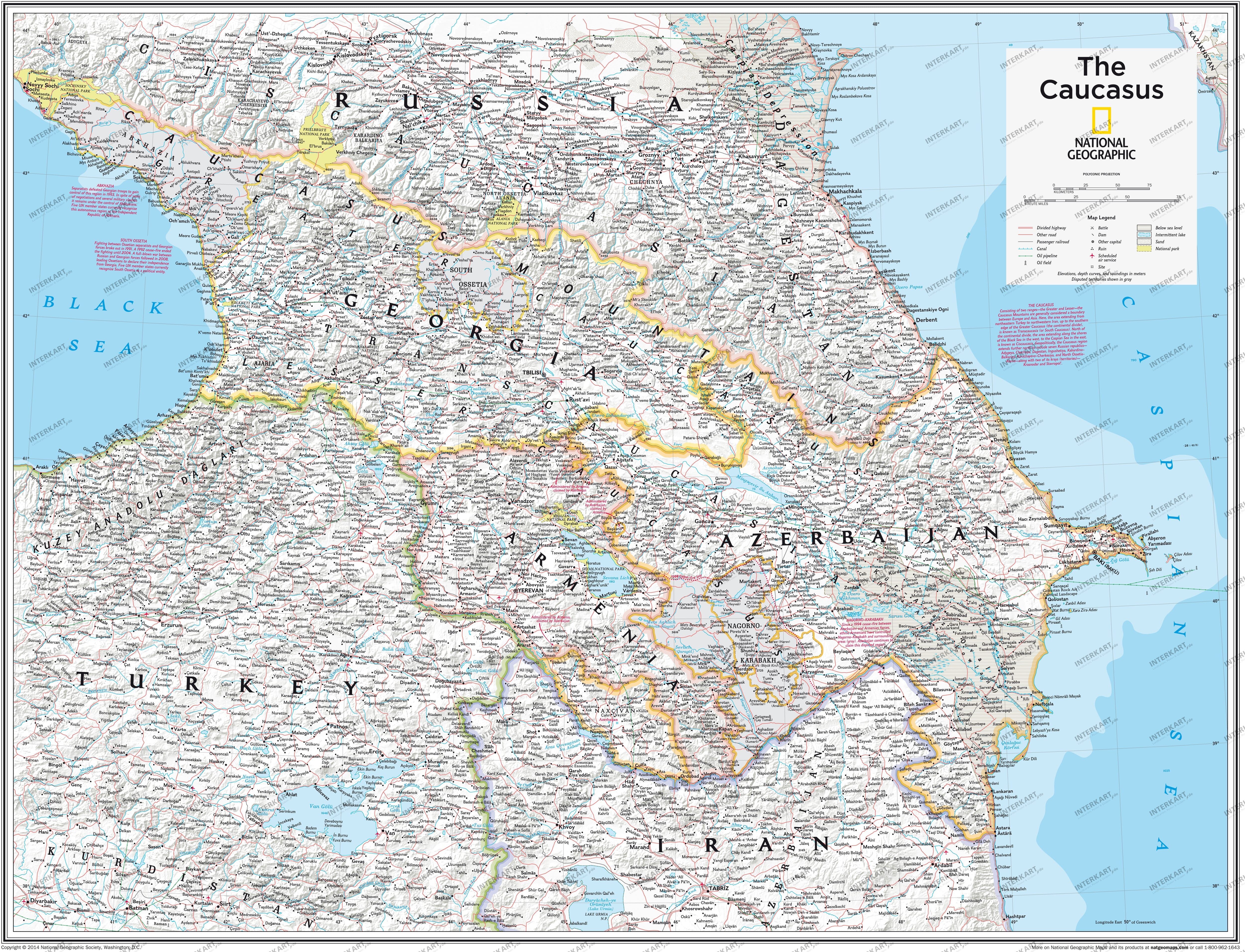 Caucasus 91 x 73cm from National Geographic