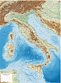 Jetzt online eine 3D Reliefkarte von Italien kaufen! Litografia Artistica Cartographica