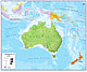 Australien Asien Landkarte politisch