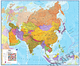 Politische Asien Karte