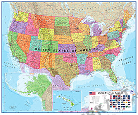 USA Landkarte politisch