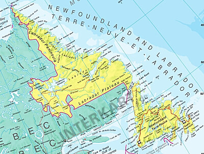 Kanada Landkarte Politisch 1 X 100cm