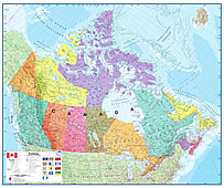 Kanada Poster - Kanada Karte kaufen - von Maps International