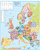 Postleitzahlenkarte Europa 98 x 123cm