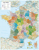 Frankreich PLZ Karte