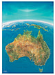 Australien Panorama Karte - Australien Panorama Poster