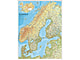 Nordeuropa Skandinavien Karte 75 x 100cm