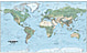 Physikalische Weltkarte 1:40 Mio 99 x 61cm