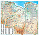 Libyen Landkarte - physikalische Libyen Karte 98 x 88cm
