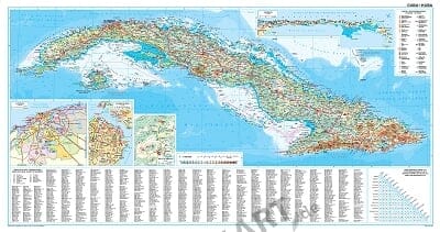 Cuba Wall Map