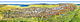 3D Alpen Panorama Karte 214 x 60cm