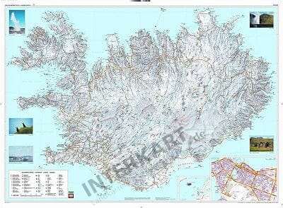 Island Landkarte