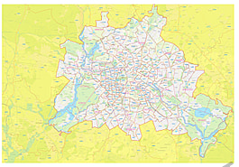Faszinierend Postleitzahlen Berlin Karte Bilder  dReferenz Blog