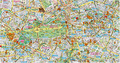Berlin Stadtplan 180 X 125cm
