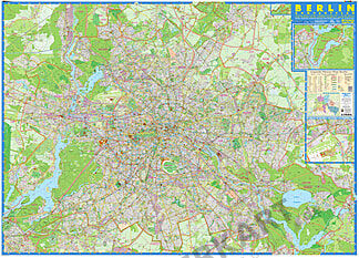 Berlin Stadtplan 180 X 125cm